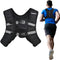 Weighted Vest with Ankle/Wrist Weights 6Lbs-30Lbs Body Weight Vest with Reflective Stripe, Size-Adjustable Workout Equipment for Strength Training, Walking, Jogging, Running for Men Women